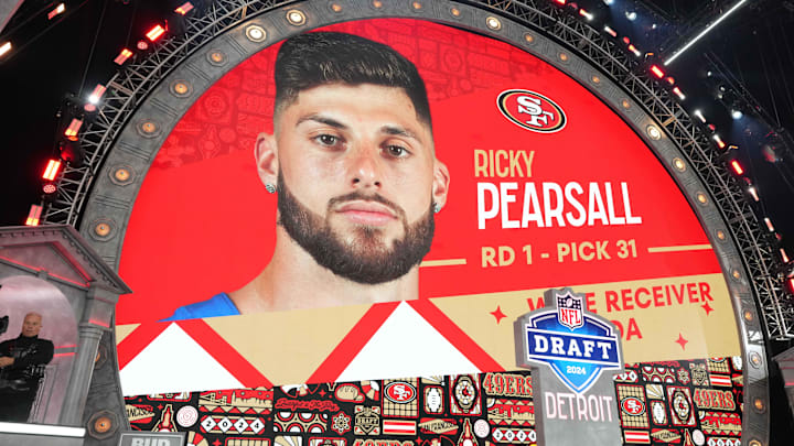 Florida Gators wide receiver Ricky Pearsall is selected by the San Francisco 49ers in the NFL Draft