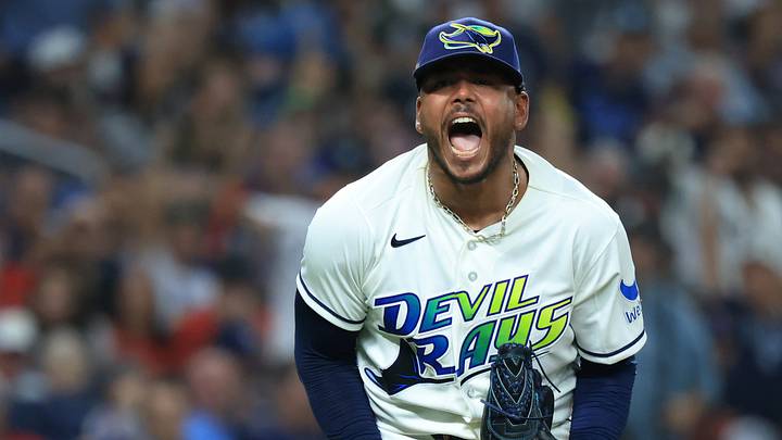 Freddy Peralta threw absolute heat for the Rays in Game 2