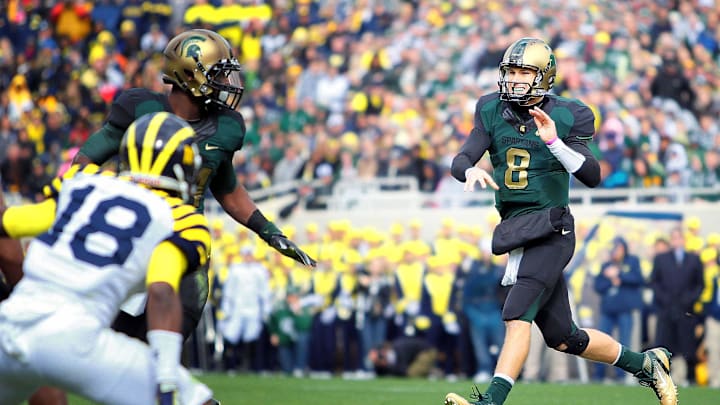  Michigan State Spartans quarterback Kirk Cousins (8)   Mandatory Credit: Mike Carter-Imagn Images