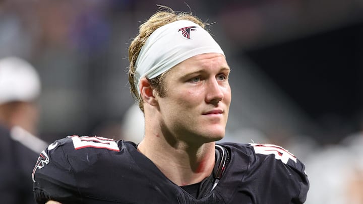 Atlanta Falcons linebacker JD Bertrand is in line to make his first NFL start Thursday against the Tampa Bay Buccaneers. Atlanta Falcons linebacker JD Bertrand is in line to make his first NFL start Thursday against the Tampa Bay Buccaneers.