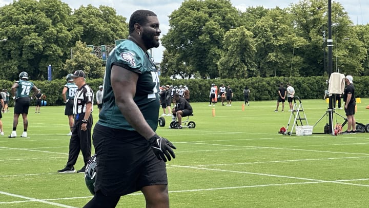 Mekhi Becton is hoping to make Philadelphia home for a while after the 11th overall pick in 2020 of the New York Jets, signed a one-year deal with the Eagles in the offseason