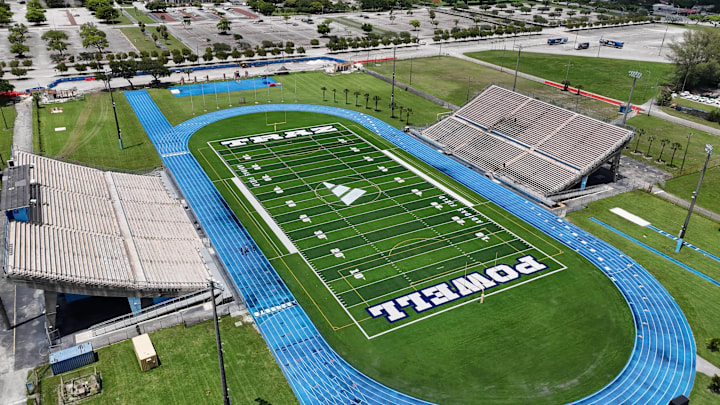 Traz Powell Stadium has been rebranded to reflect Miami-Dade County's new partnership with Adidas. 