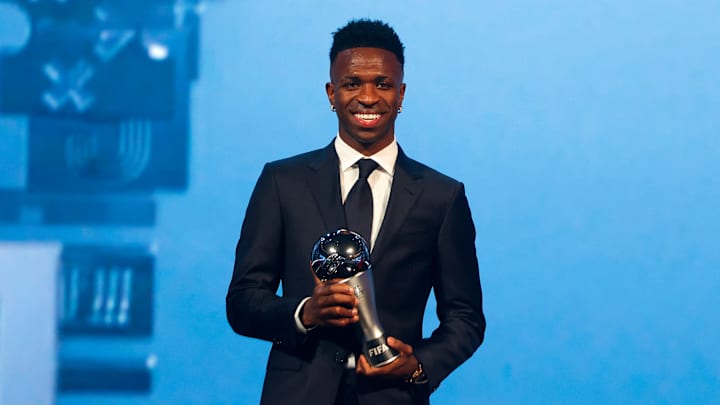 Vinicius Junior collected the award and a hefty pay-packet