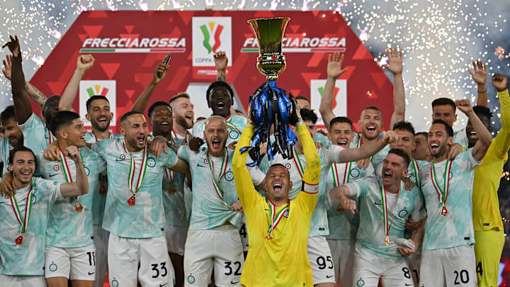 Inter venceu a Fiorentina por 2 a 1 e conquistou o bicampeonato da Copa da Itália