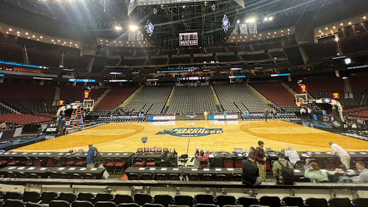 Prudential Center before Sweet 16 Prudential Center before Sweet 16