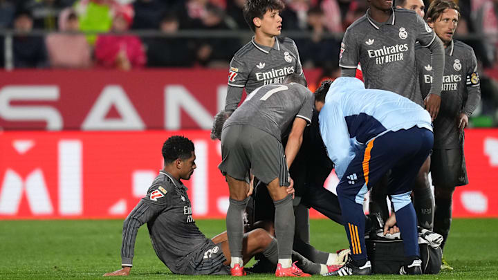 Bellingham saiu do jogo no segundo tempo Bellingham saiu do jogo no segundo tempo