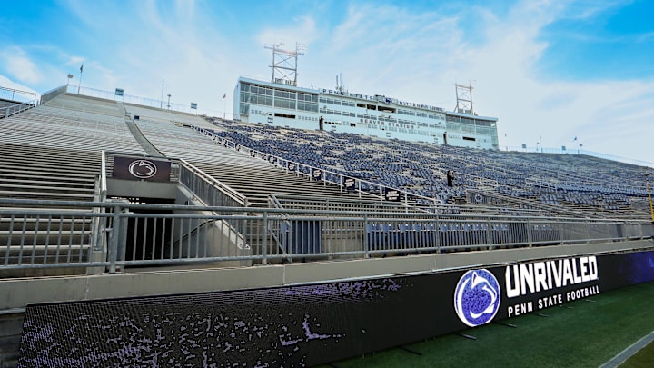 A general view of Penn State's Beaver Stadium prior to the game between the Washington Huskies and the Penn State Nittany Lions. 