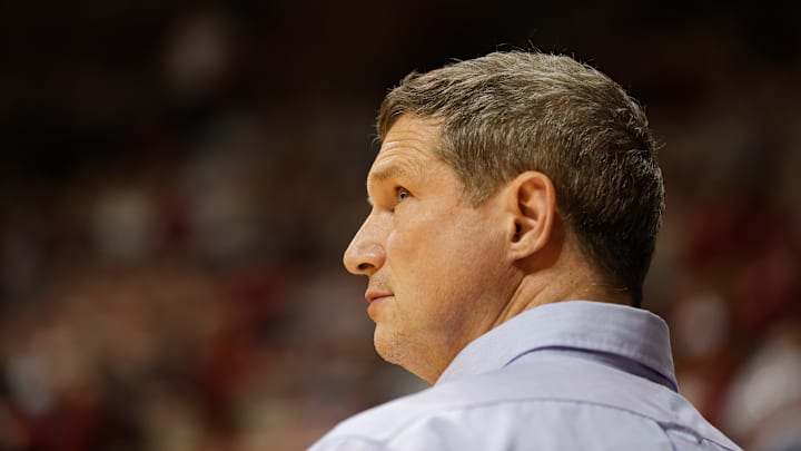 Florida Gulf Coast University coach Karl Smesko coaches...