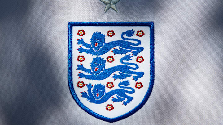 The England International Badge on their Home Shirt