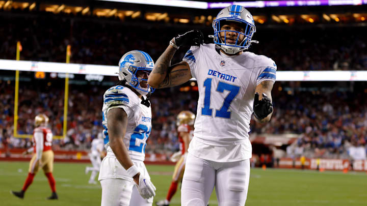 Detroit Lions wide receiver Tim Patrick (17).