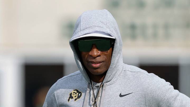 Sep 26, 2026; Waco, Texas, USA; Colorado Buffaloes head coach Deion Sanders watches warmups before the game against the Baylor Bears at McLane Stadium. Sep 26, 2026; Waco, Texas, USA; Colorado Buffaloes head coach Deion Sanders watches warmups before the game against the Baylor Bears at McLane Stadium.