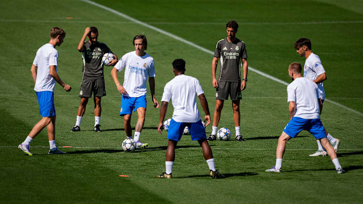 Real Madrid C.F. Training Session And Press Conference - UEFA Champions League 2025/26 League Phase Real Madrid C.F. Training Session And Press Conference - UEFA Champions League 2025/26 League Phase