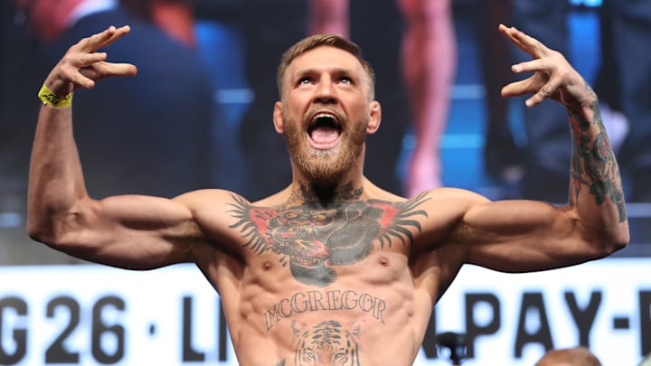 Floyd Mayweather Jr. v Conor McGregor - Weigh-in