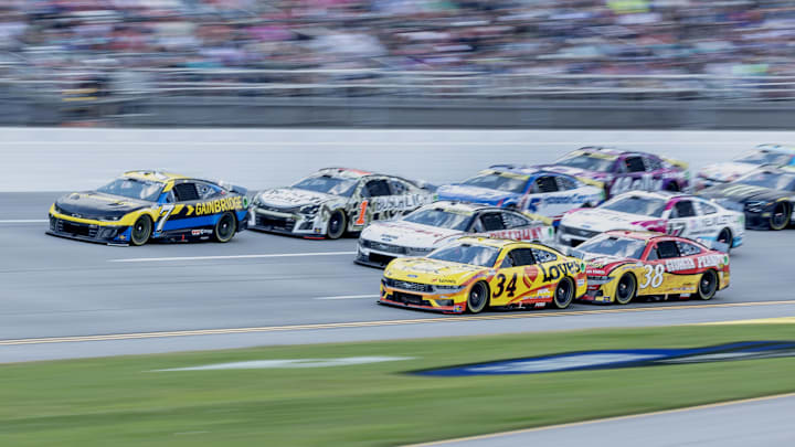 Talladega Superspeedway provided one of the most chaotic superspeedway events in recent memory for the NASCAR Cup Series, which featured tons of four-wide racing. Talladega Superspeedway provided one of the most chaotic superspeedway events in recent memory for the NASCAR Cup Series, which featured tons of four-wide racing.