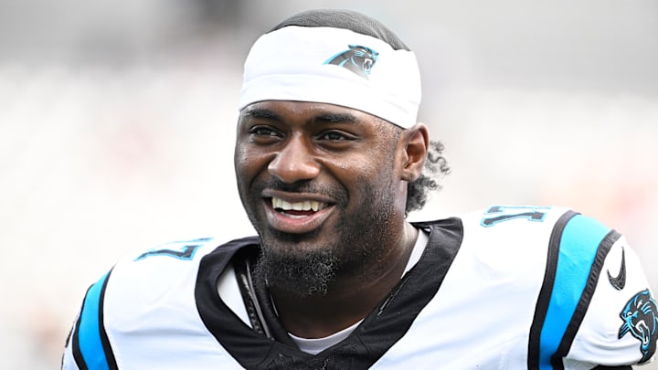 Carolina Panthers wide receiver Xavier Legette