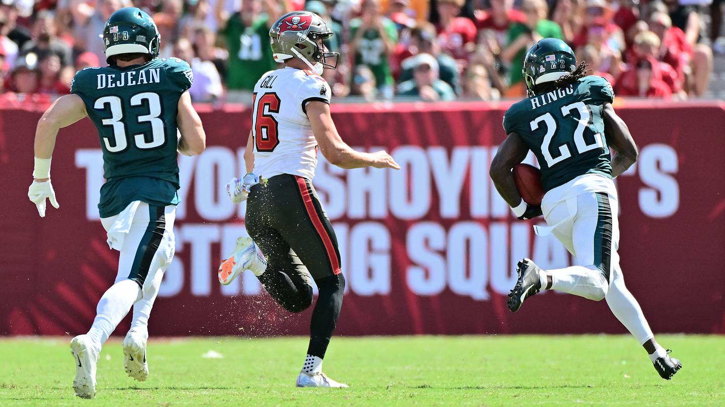 Isaiah Rodgers and Kelee Ringo combine for a rare special teams masterpiece