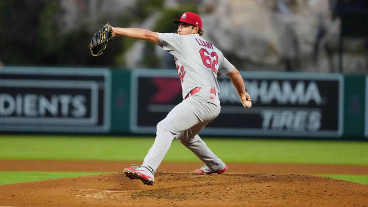 Jul 20, 2026; Anaheim, California, USA; St. Louis Cardinals pitcher Kyle Leahy (62) throws against the Los Angeles Angels at Angel Stadium. Mandatory Credit: Kirby Lee-Imagn Images Jul 20, 2026; Anaheim, California, USA; St. Louis Cardinals pitcher Kyle Leahy (62) throws against the Los Angeles Angels at Angel Stadium. Mandatory Credit: Kirby Lee-Imagn Images