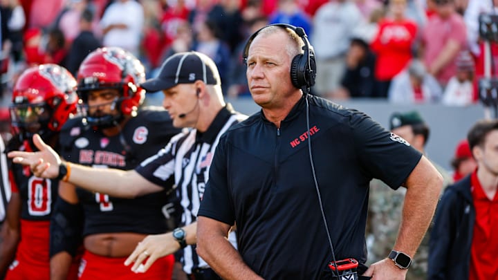 NC State football head coach Dave Doeren