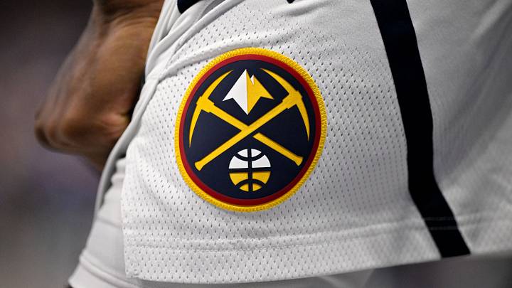 Jan 14, 2026; Dallas, Texas, USA; A view of the Denver Nuggets logo on the shorts of guard Tim Hardaway Jr. (10) during the game against the Dallas Mavericks at the American Airlines Center. Mandatory Credit: Jerome Miron-Imagn Images Jan 14, 2026; Dallas, Texas, USA; A view of the Denver Nuggets logo on the shorts of guard Tim Hardaway Jr. (10) during the game against the Dallas Mavericks at the American Airlines Center. Mandatory Credit: Jerome Miron-Imagn Images