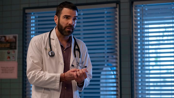 BRILLIANT MINDS -- "The Colorblind Painter" Episode 109 -- Pictured: Zachary Quinto as Dr. Oliver Wolf