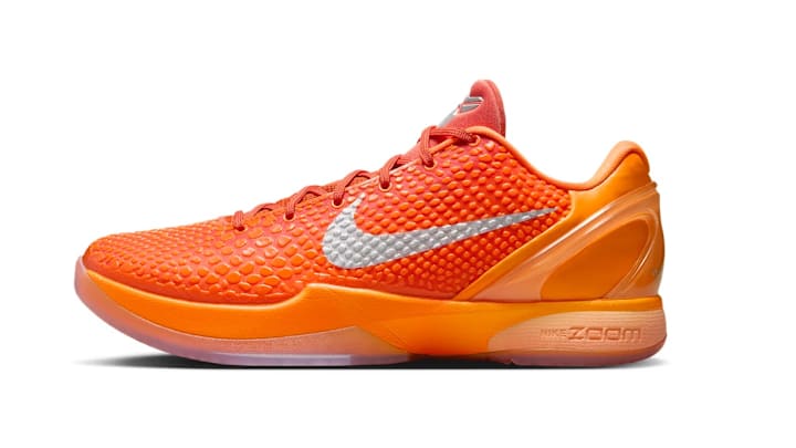 The Nike Kobe 6 Protro 'Total Orange' dropped on Friday, July 18. The Nike Kobe 6 Protro 'Total Orange' dropped on Friday, July 18.