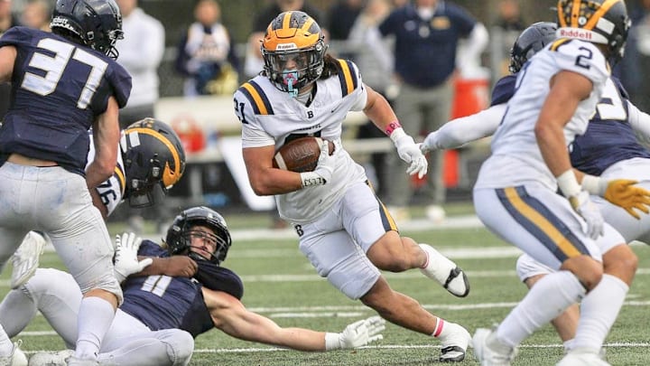Fullback Max Jones led Bellevue with 1,100 rushing yards during run to 2023 WIAA championship.