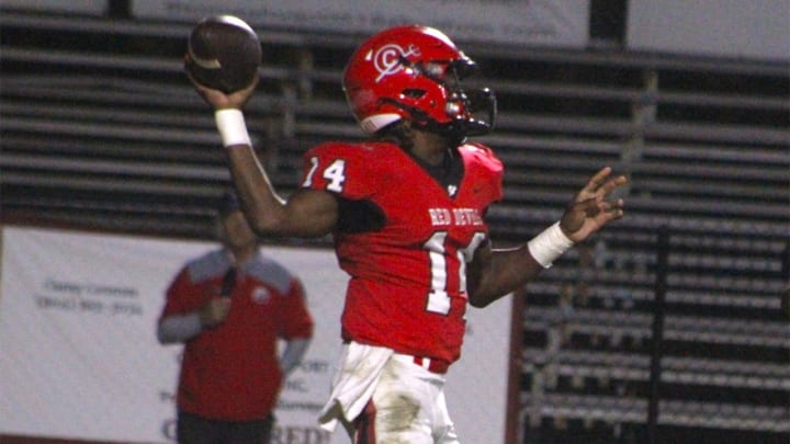Clinton quarterback Tushawn Richardson returns in 2024 after leading the Red Devils on deep run in the state playoffs last fall. Clinton quarterback Tushawn Richardson returns in 2024 after leading the Red Devils on deep run in the state playoffs last fall.