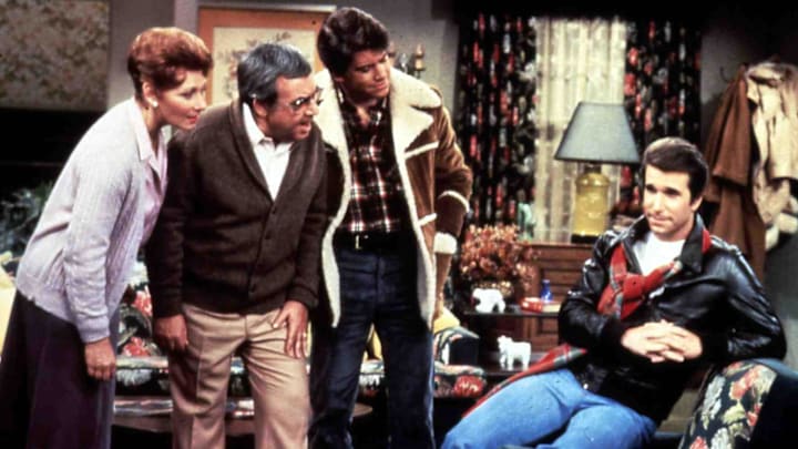 A scene from 'Happy Days' (minus Chuck Cunningham).
