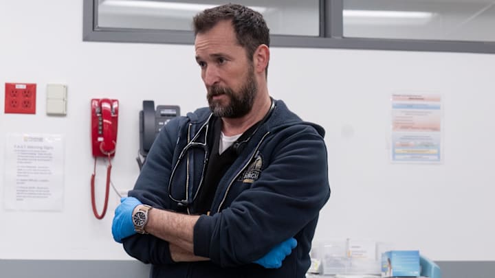 Noah Wyle as Dr. Michael "Robby" Robinavitch in The Pitt season 1