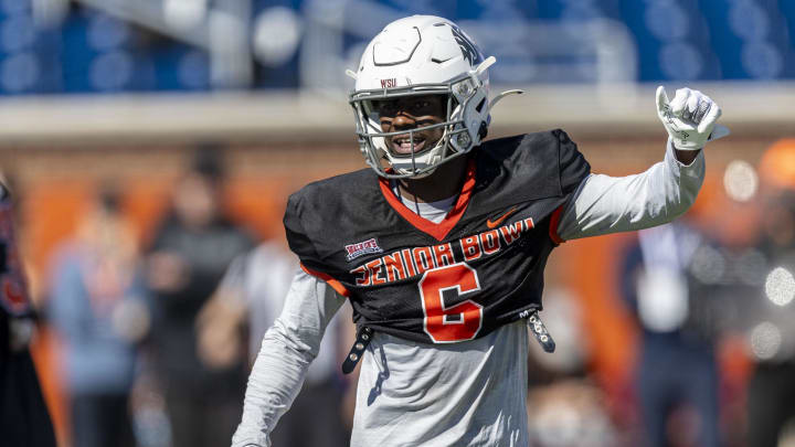 Jan 31, 2024; Mobile, AL, USA; National defensive back Chau Smith-Wade of Washington State (6)