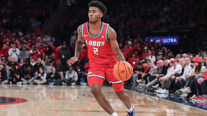 New Mexico Lobos guard Donovan Dent. New Mexico Lobos guard Donovan Dent.