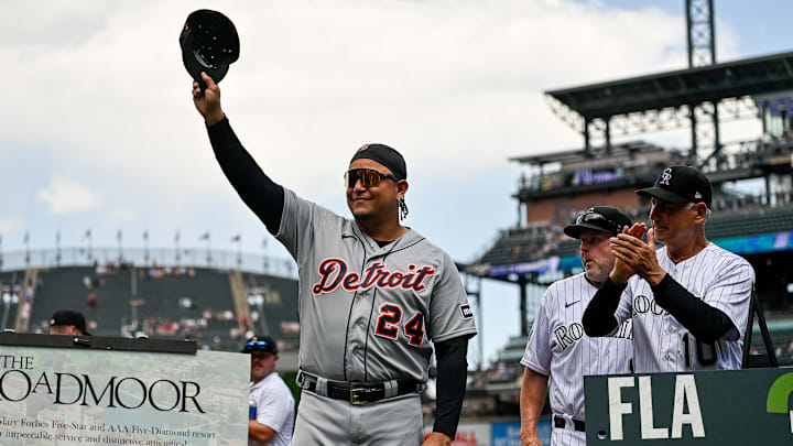 Cabrera sigue recibiendo homenajes en las Grandes Ligas