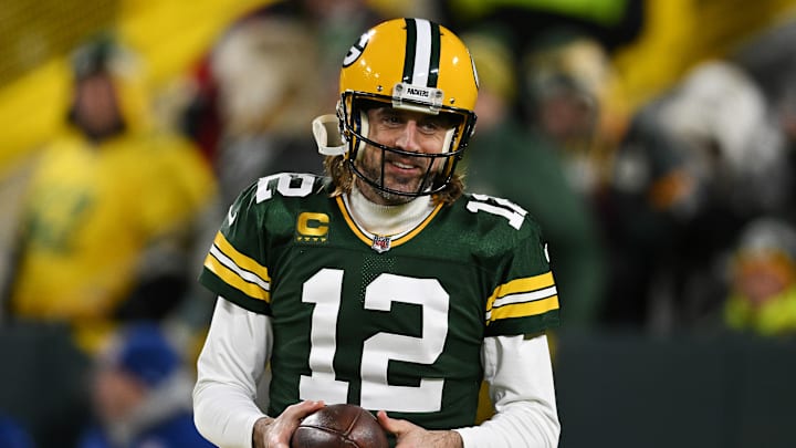 Aaron Rodgers is staying in Green Bay. 
