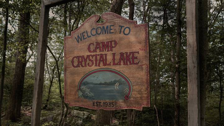 Camp Crystal Lake sign 