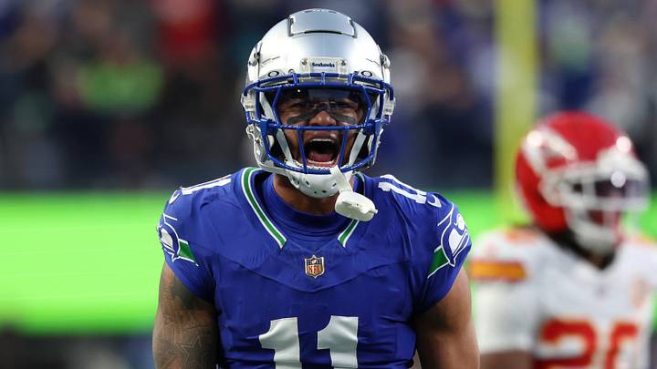 Seattle Seahawks WR Jaxon Smith-Njigba reacts after a successful play. Mandatory Credit: Joe Nicholson-Imagn Images Seattle Seahawks WR Jaxon Smith-Njigba reacts after a successful play. Mandatory Credit: Joe Nicholson-Imagn Images