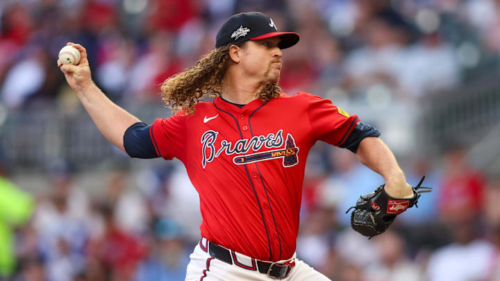 Holmes gave the Braves another strong night on the mound Holmes gave the Braves another strong night on the mound