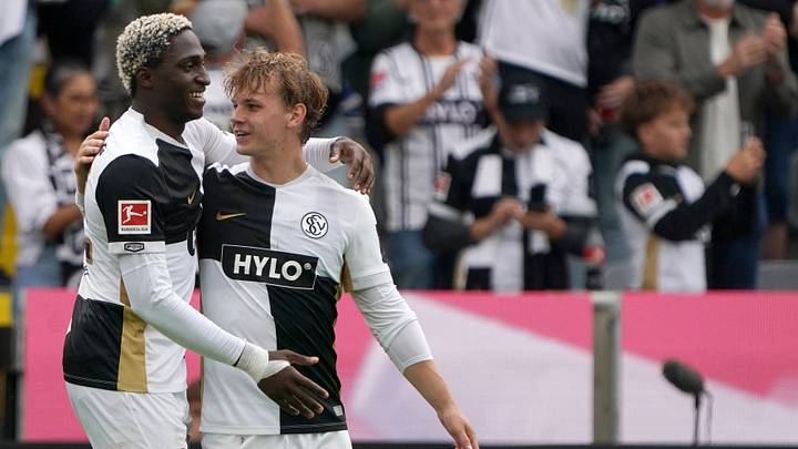 Cole Campbell playing for Elversberg in the Bundesliga. Cole Campbell playing for Elversberg in the Bundesliga.