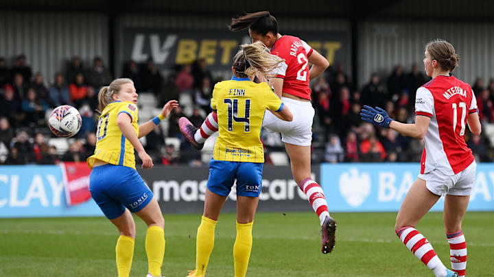 Rafaelle netted Arsenal's first against Birmingham