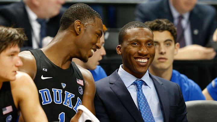 Duke basketball assistant coach Nolan Smith Duke basketball assistant coach Nolan Smith