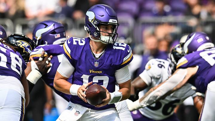 Minnesota Vikings quarterback Max Brosmer Minnesota Vikings quarterback Max Brosmer