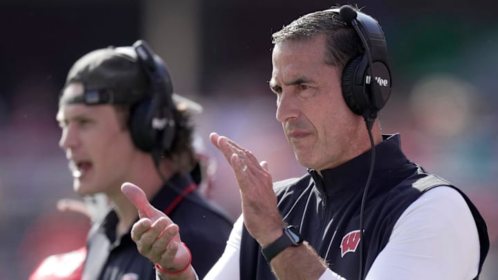 Wisconsin head coach Luke Fickell is shown during the first quarter of their game against Purdue Saturday, October 5, 2024 at Camp Randall Stadium in Madison, Wisconsin.