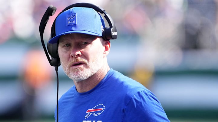 Buffalo Bills head coach Sean McDermott during the second half at MetLife Stadium.