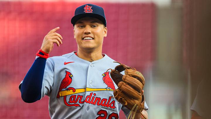 Aug 17, 2026; Cincinnati, Ohio, USA; St. Louis Cardinals second baseman JJ Wetherholt (26) runs off the field at the end of the first inning against the Cincinnati Reds at Great American Ball Park. Mandatory Credit: Katie Stratman-Imagn Images Aug 17, 2026; Cincinnati, Ohio, USA; St. Louis Cardinals second baseman JJ Wetherholt (26) runs off the field at the end of the first inning against the Cincinnati Reds at Great American Ball Park. Mandatory Credit: Katie Stratman-Imagn Images