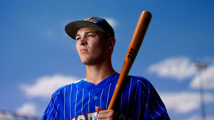 All-state baseball player of the year, Fort Cobb-Broxton's Eli Willits, is pictured in Edmond, Okla., Friday, June 6, 2025.
