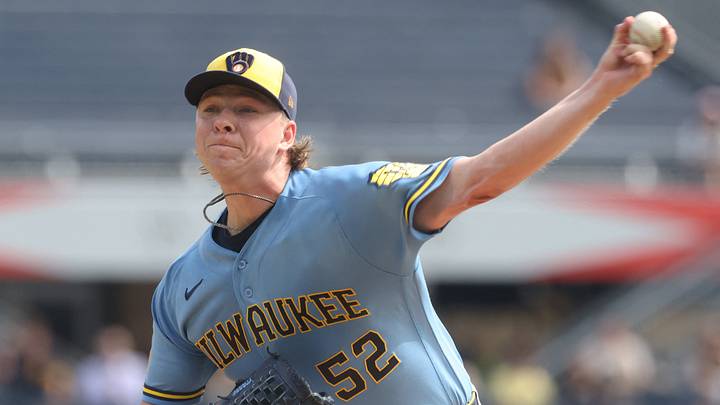 Sep 17, 2026; Pittsburgh, Pennsylvania, USA; Milwaukee Brewers starting pitcher Kyle Harrison (52) delivers a pitch against the Pittsburgh Pirates during the first inning at PNC Park. Mandatory Credit: Charles LeClaire-Imagn Images Sep 17, 2026; Pittsburgh, Pennsylvania, USA; Milwaukee Brewers starting pitcher Kyle Harrison (52) delivers a pitch against the Pittsburgh Pirates during the first inning at PNC Park. Mandatory Credit: Charles LeClaire-Imagn Images