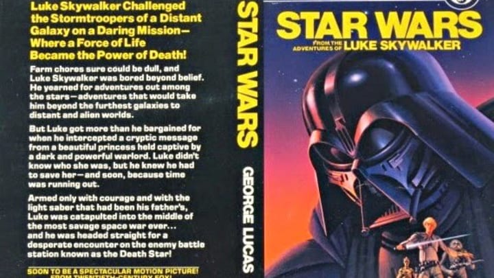Star Wars: A New Hope novelization by Alan Dean Foster and George Lucas, previously titled "Star Wars: From the Adventures of Luke Skywalker." Image Credit: StarWars.com
