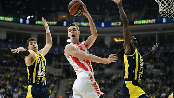 Nikola Topic (center) - Fenerbahce Beko v Kizilyildiz - Turkish Airlines Euroleague