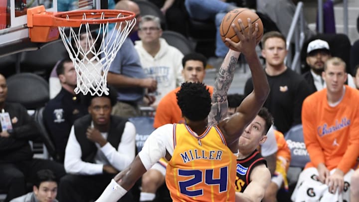 Brandon Miller had an unbelievable poster dunk against the Hawks Thursday