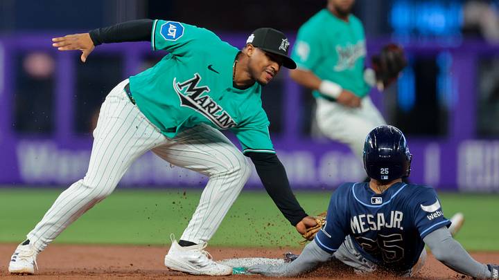 Miami Marlins second baseman Xavier Edwards Miami Marlins second baseman Xavier Edwards