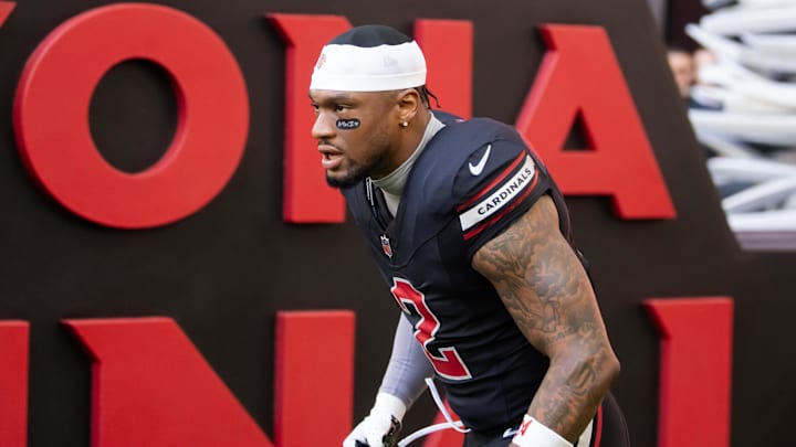 Dec 8, 2024; Glendale, Arizona, USA; Arizona Cardinals linebacker Mack Wilson Sr. (2) against the Seattle Seahawks at State Farm Stadium. Mandatory Credit: Mark J. Rebilas-Imagn Images Dec 8, 2024; Glendale, Arizona, USA; Arizona Cardinals linebacker Mack Wilson Sr. (2) against the Seattle Seahawks at State Farm Stadium. Mandatory Credit: Mark J. Rebilas-Imagn Images